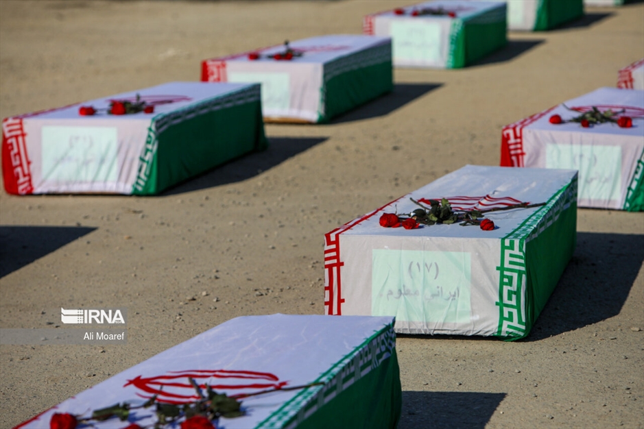 استقبال از پیکر شهدا در مرز شلمچه