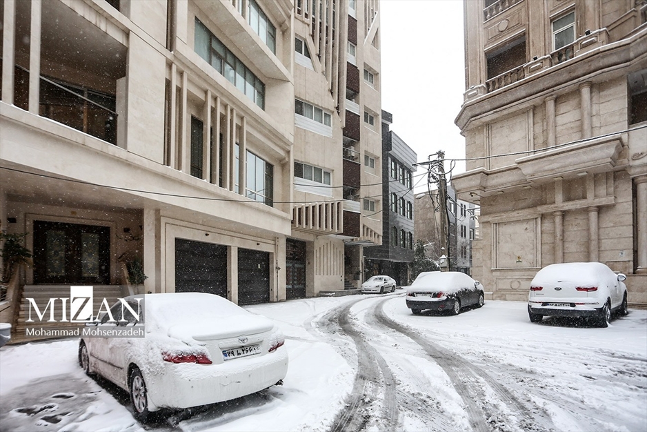 بارش اولین برف زمستانی در قم