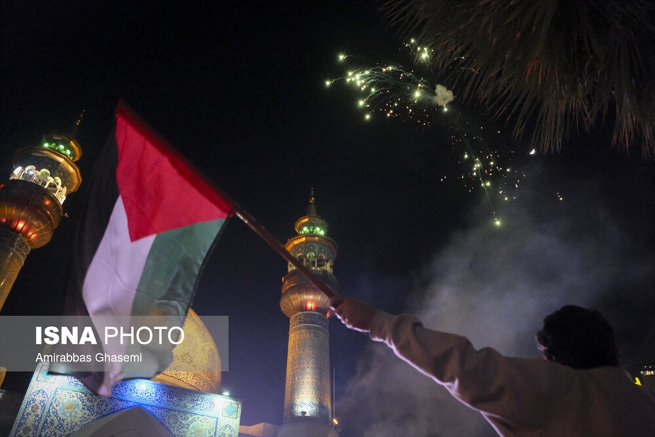 اجتماع مردم تهران در حمایت از تنبیه رژیم متجاوز اسرائیل توسط ایران