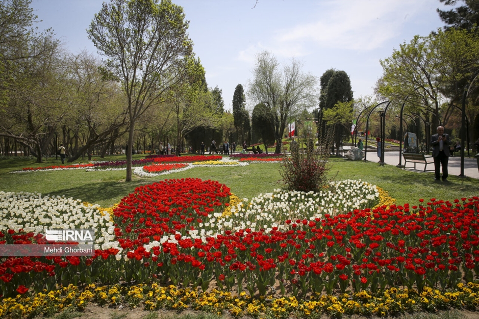 جشنواره گل های لاله در پارک ملت مشهد