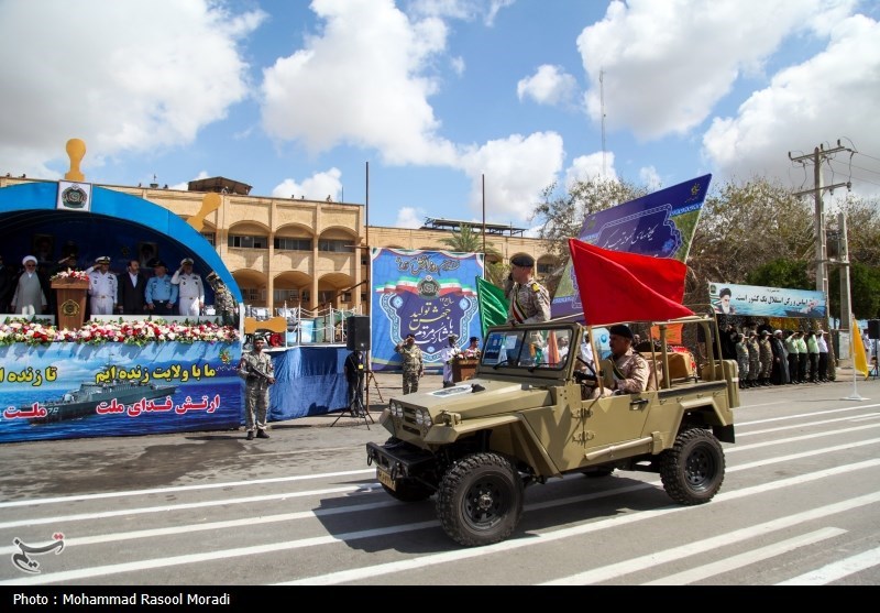 مراسم رژه روز ارتش در زنجان ،بندرعباس و کرمان