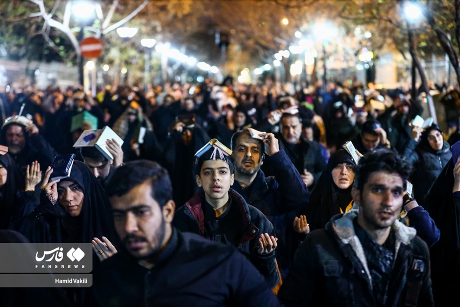 احیای شب بیست و یکم ماه رمضان در مسجد ارگ