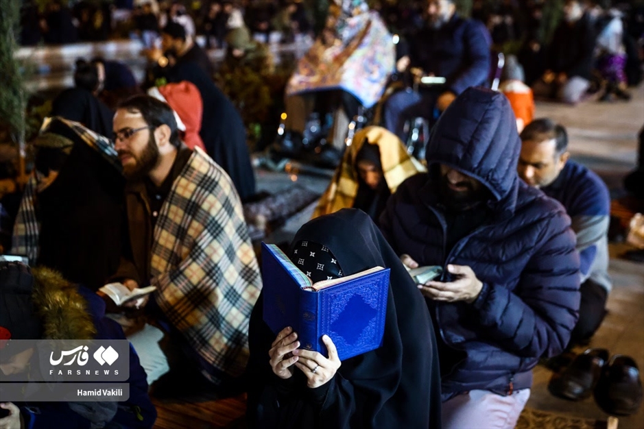 احیای شب بیست و یکم ماه رمضان در مسجد ارگ