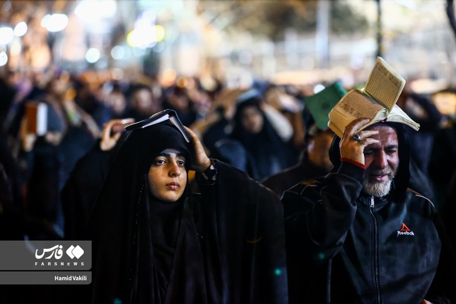 احیای شب بیست و یکم ماه رمضان در مسجد ارگ