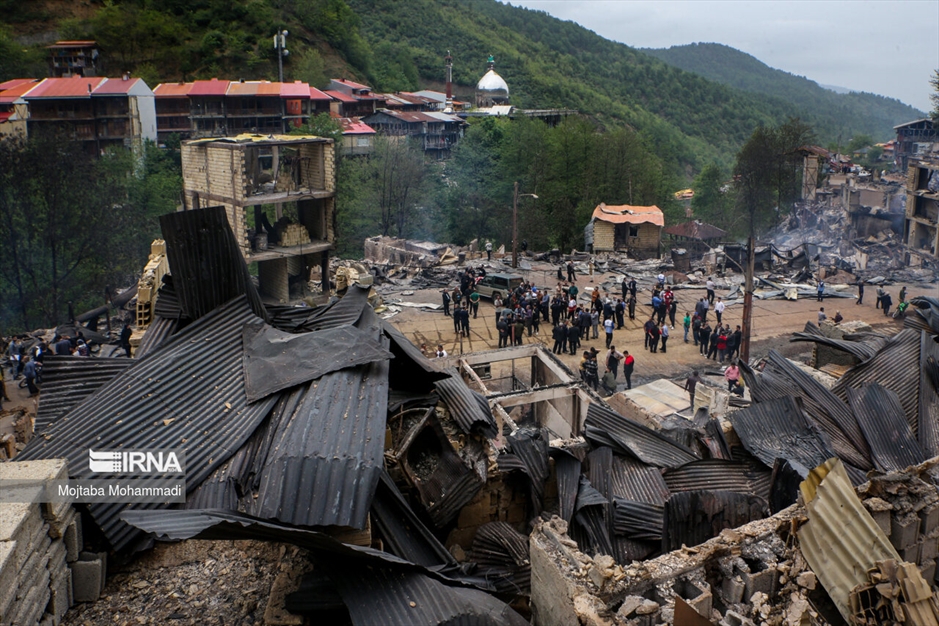 ویرانی گسترده در روستای امام‌زاده ابراهیم گیلان