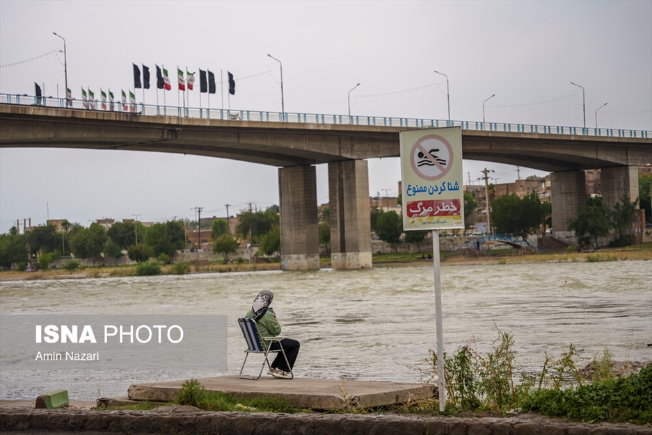 وضعیت رودخانه دز در بارش های اخیر