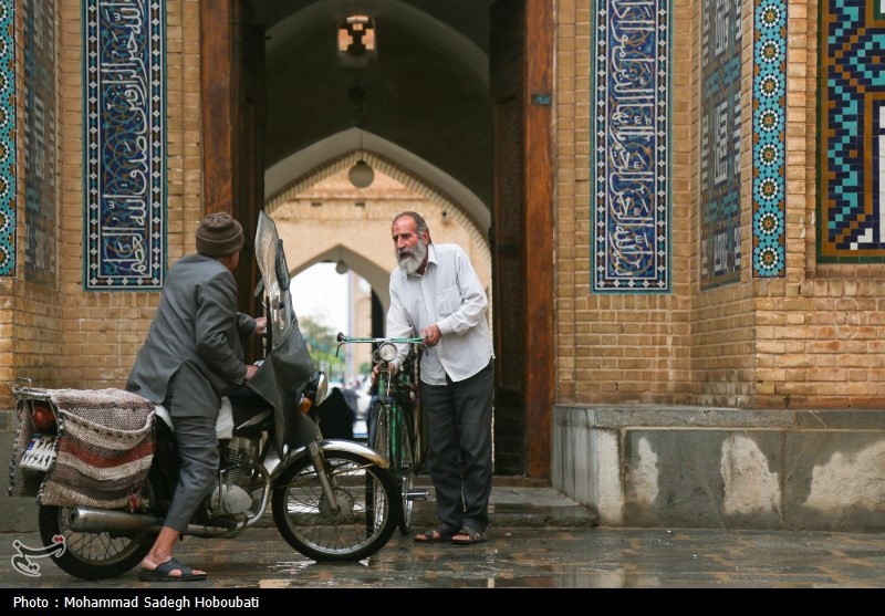 بارش باران در یزد