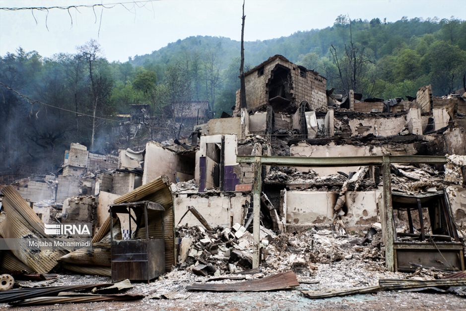 ویرانی گسترده در روستای امام‌زاده ابراهیم گیلان