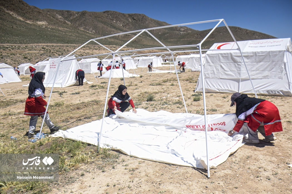 مانور زلزله در بجنورد