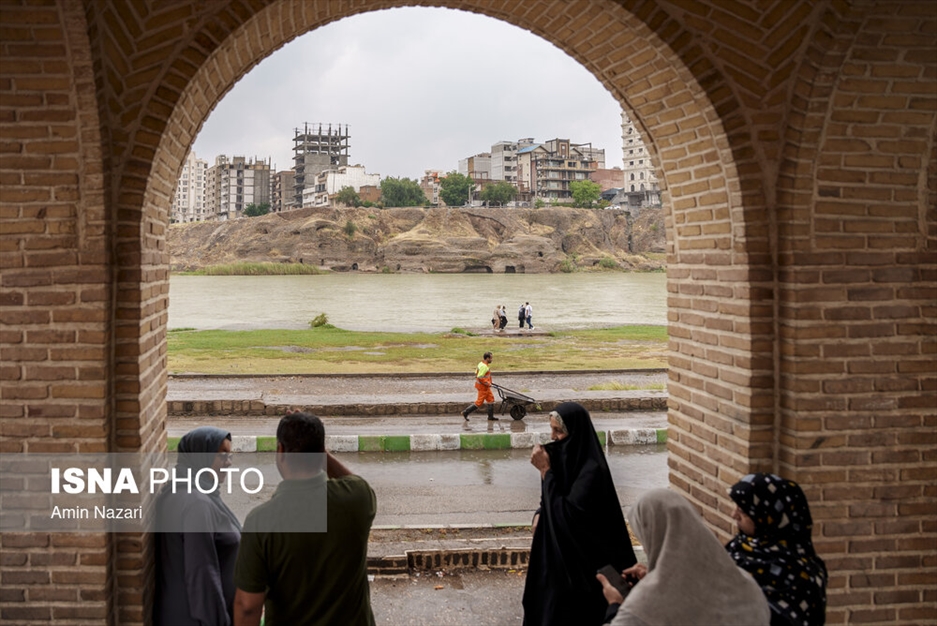 وضعیت رودخانه دز در بارش های اخیر