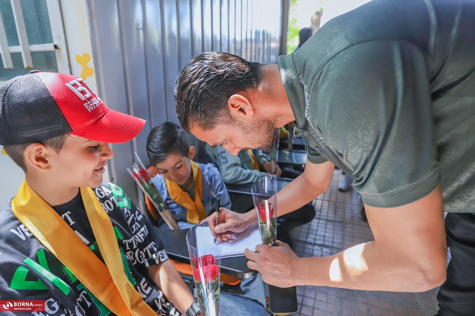 بازدید تیم فوتبال آلومینیوم اراک از موسسه خیریه حامی یار