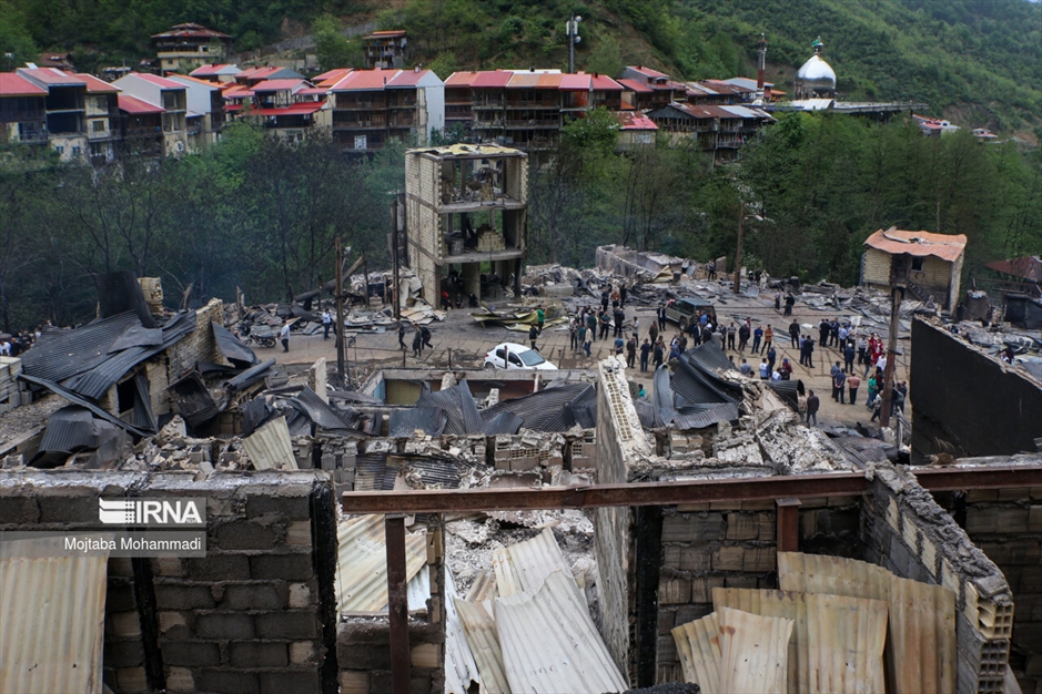 ویرانی گسترده در روستای امام‌زاده ابراهیم گیلان
