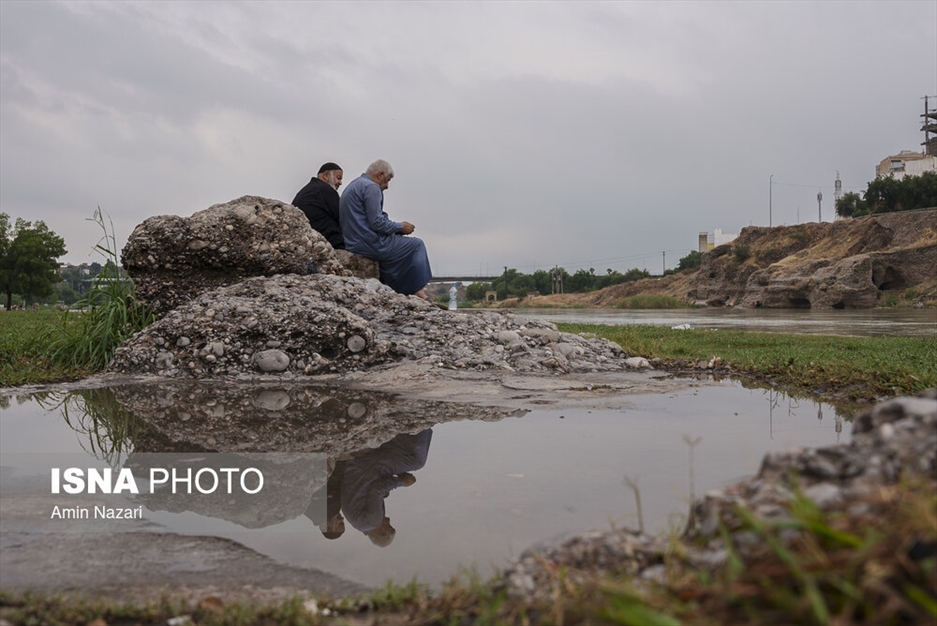 وضعیت رودخانه دز در بارش های اخیر