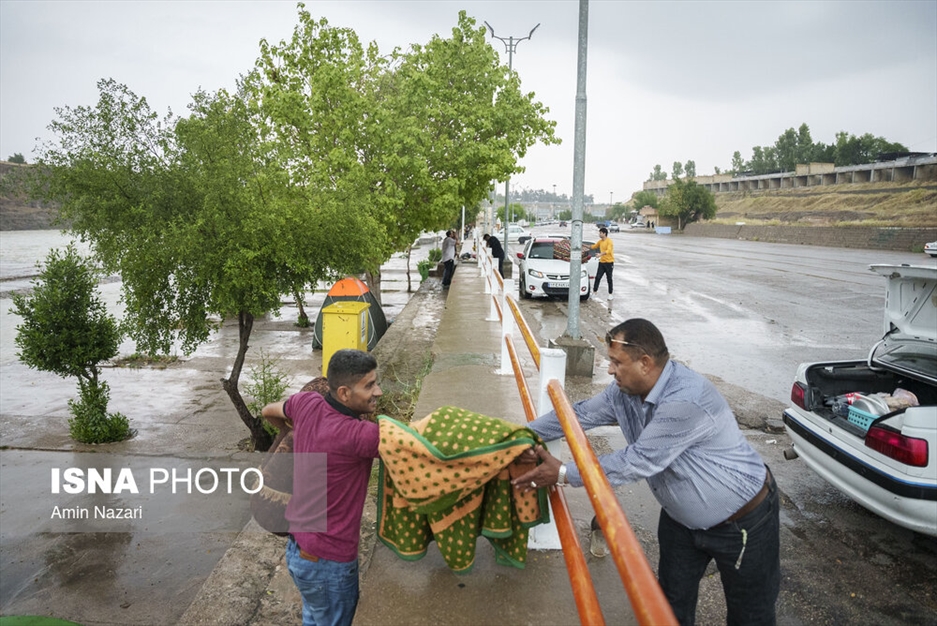 وضعیت رودخانه دز در بارش های اخیر