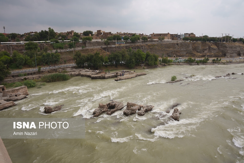 وضعیت رودخانه دز در بارش های اخیر