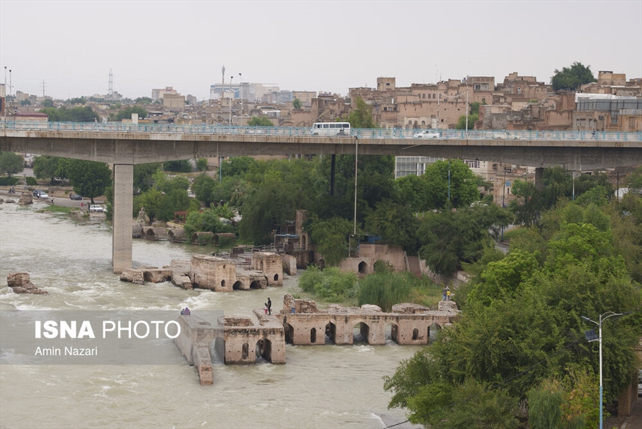 وضعیت رودخانه دز در بارش های اخیر