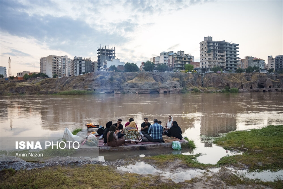وضعیت رودخانه دز در بارش های اخیر