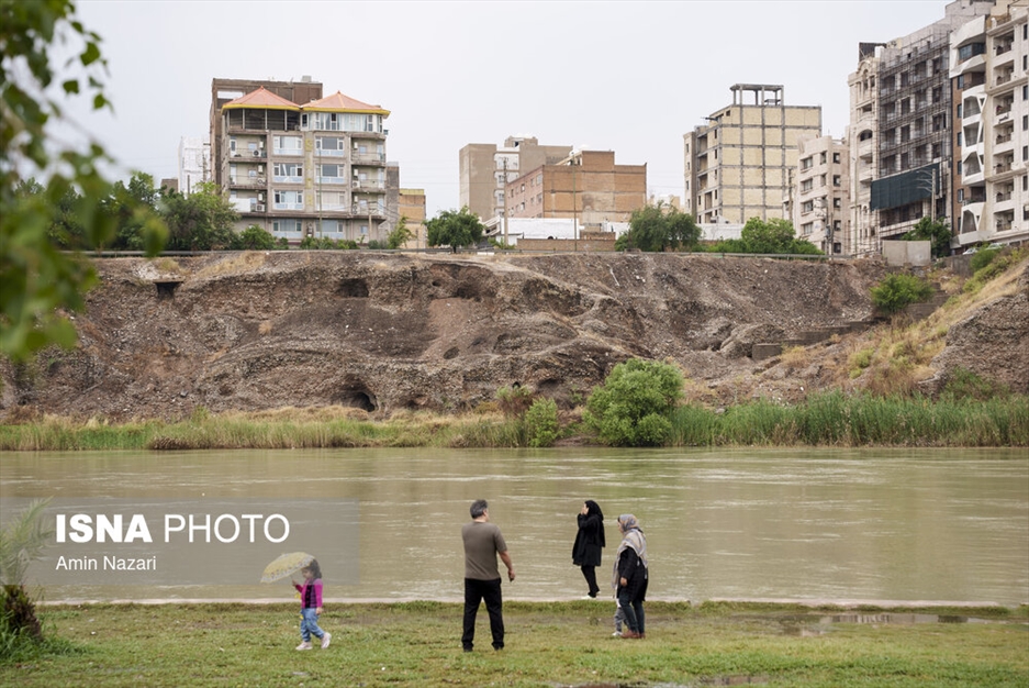 وضعیت رودخانه دز در بارش های اخیر