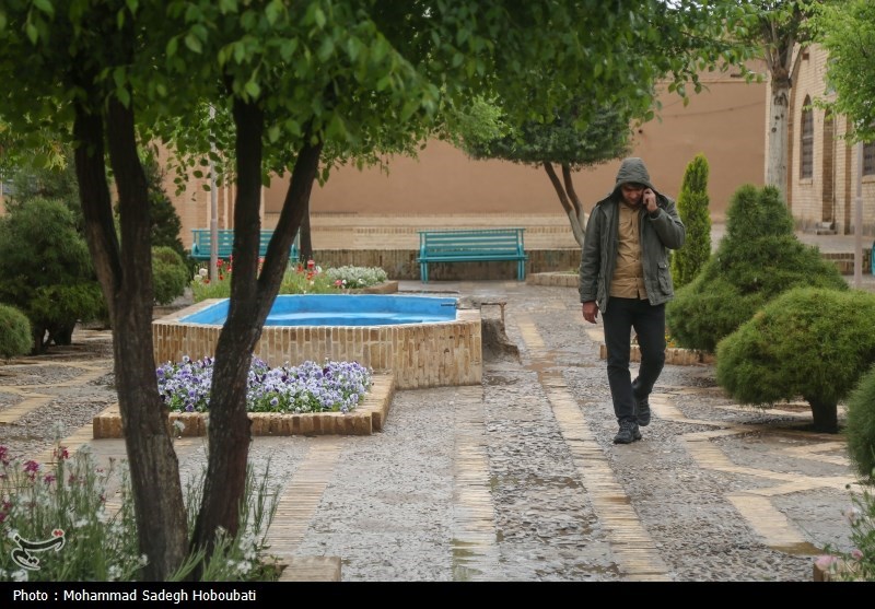 بارش باران در یزد