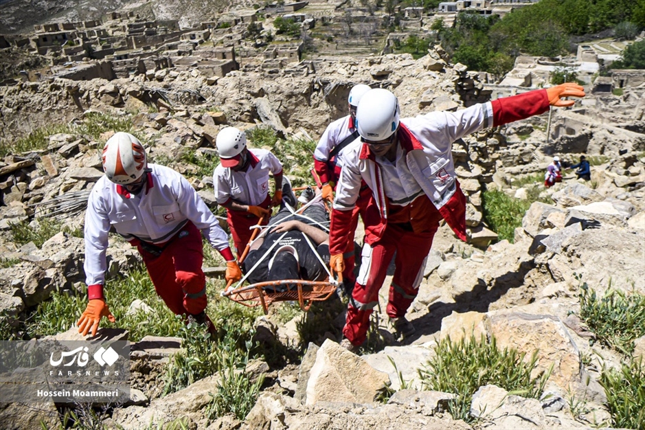 مانور زلزله در بجنورد