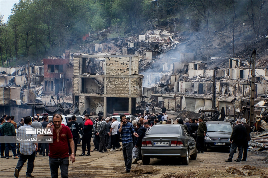 ویرانی گسترده در روستای امام‌زاده ابراهیم گیلان