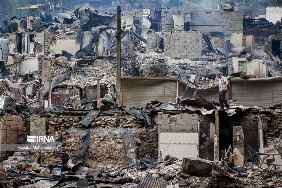 ویرانی گسترده در روستای امام‌زاده ابراهیم گیلان