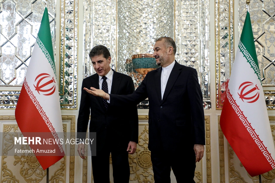 دیدار رئیس اقلیم کردستان عراق با وزیر امور خارجه ایران