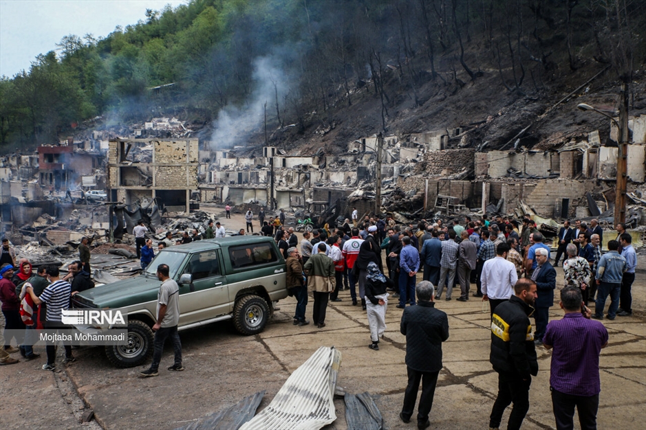 ویرانی گسترده در روستای امام‌زاده ابراهیم گیلان