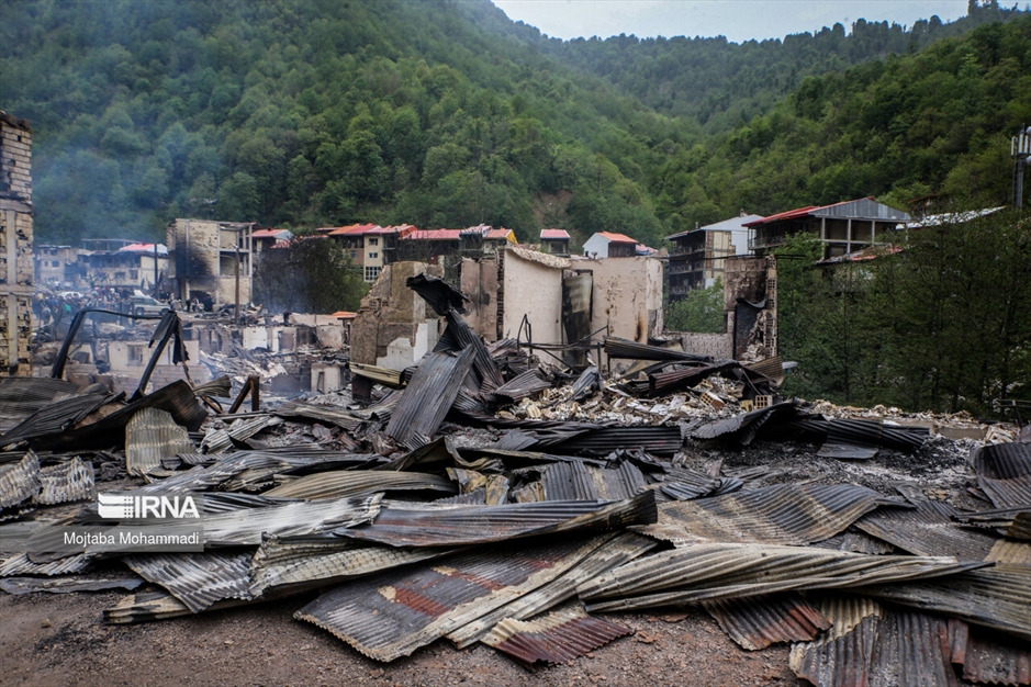 ویرانی گسترده در روستای امام‌زاده ابراهیم گیلان