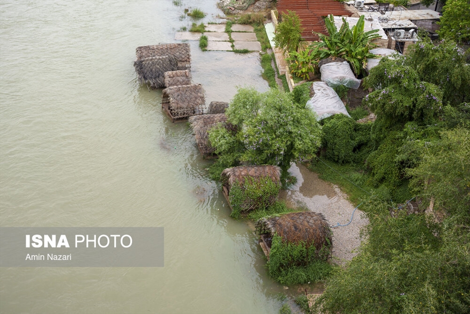 وضعیت رودخانه دز در بارش های اخیر