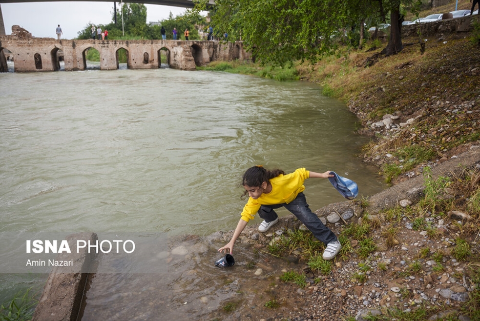 وضعیت رودخانه دز در بارش های اخیر