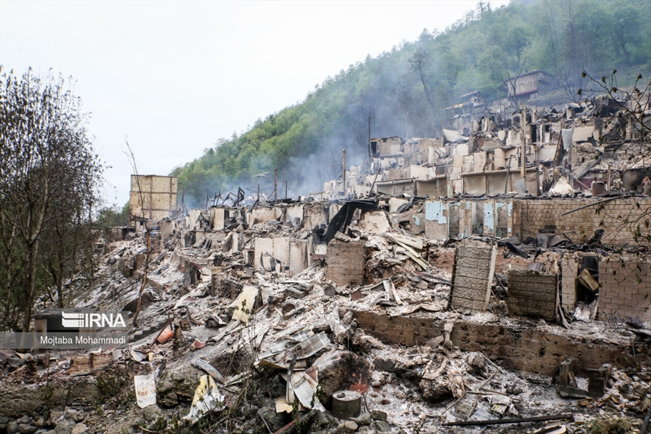 ویرانی گسترده در روستای امام‌زاده ابراهیم گیلان