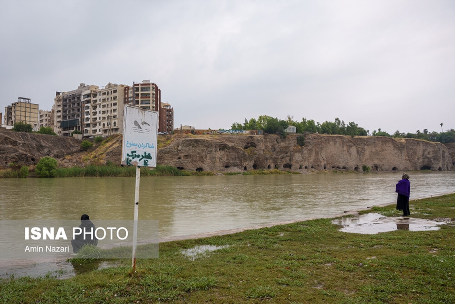 وضعیت رودخانه دز در بارش های اخیر