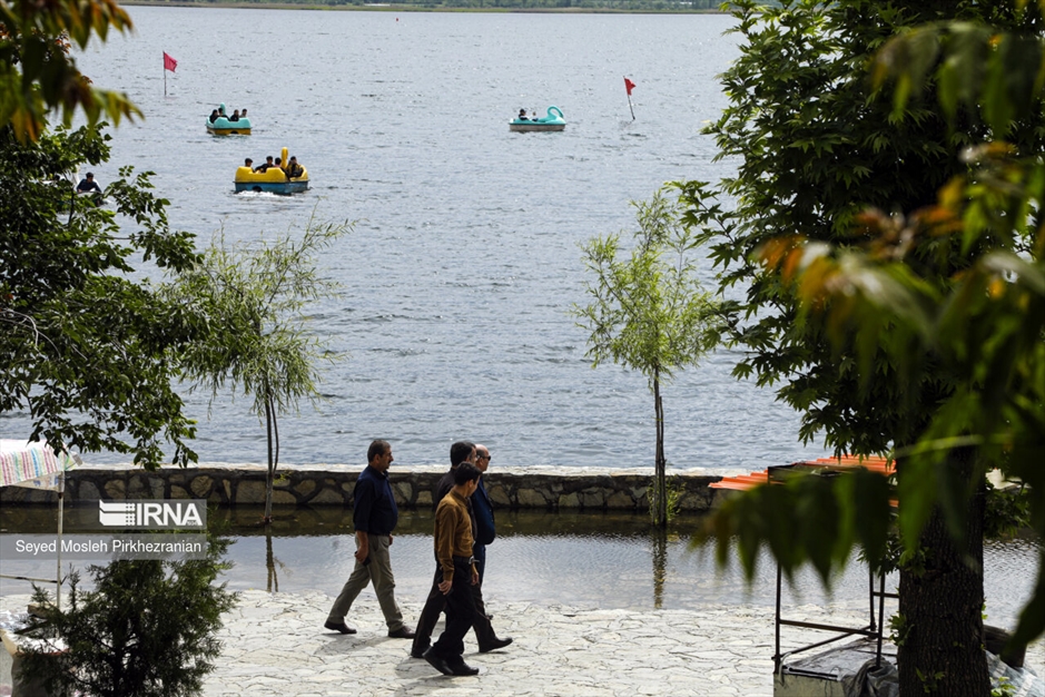 بالا آمدن آب دریاچه زریبار مریوان