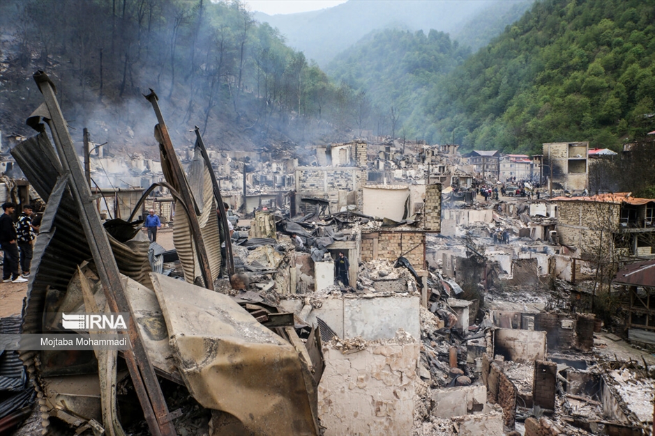 ویرانی گسترده در روستای امام‌زاده ابراهیم گیلان