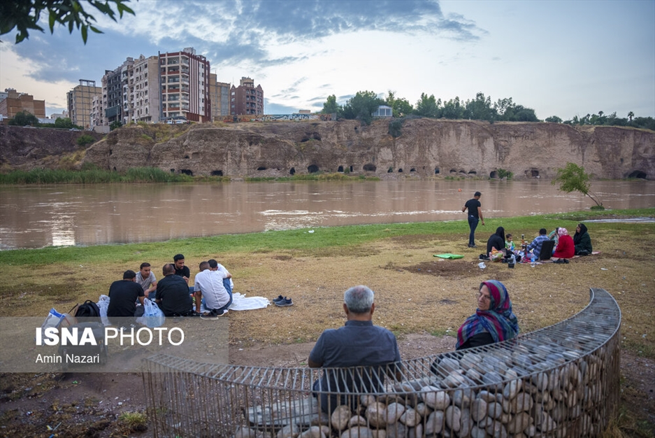 وضعیت رودخانه دز در بارش های اخیر
