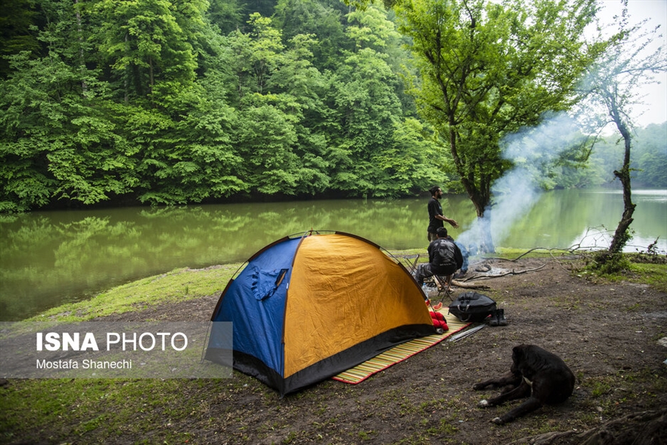 طبیعت بهاری دریاچه میانشه ساری - استان مازندران