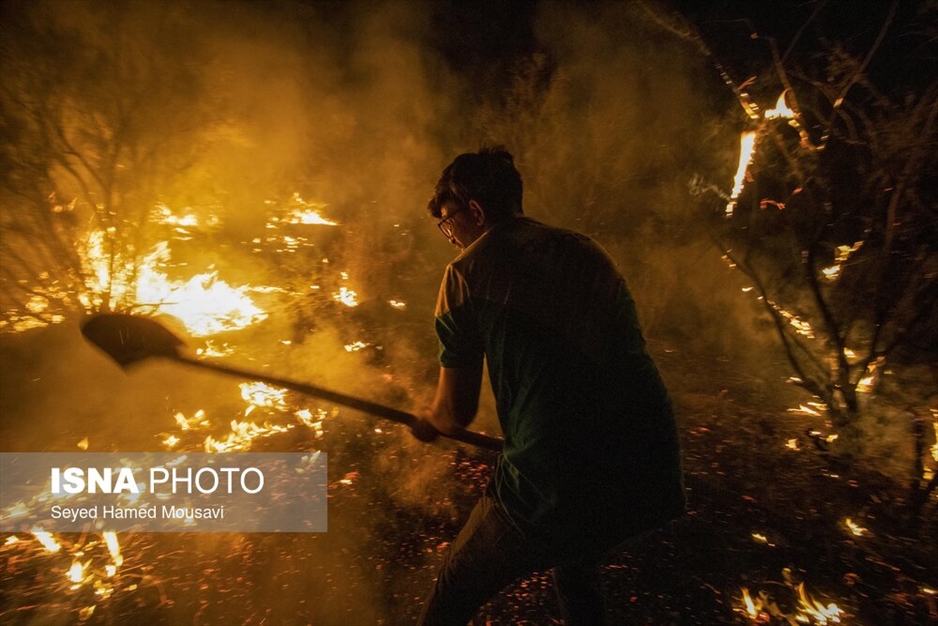 آتش سوزی پارک ملی کرخه در استان خوزستان