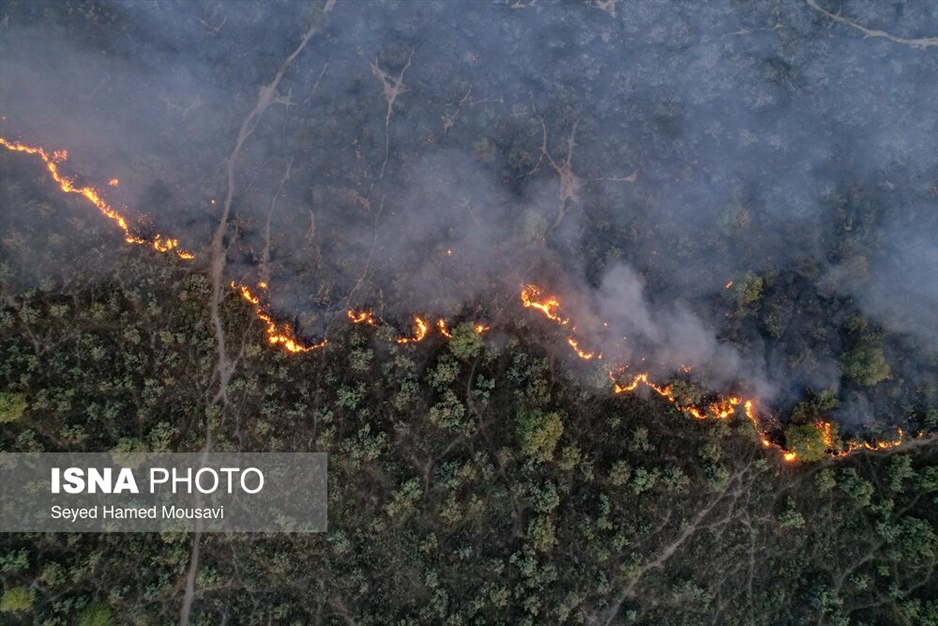 آتش سوزی پارک ملی کرخه در استان خوزستان
