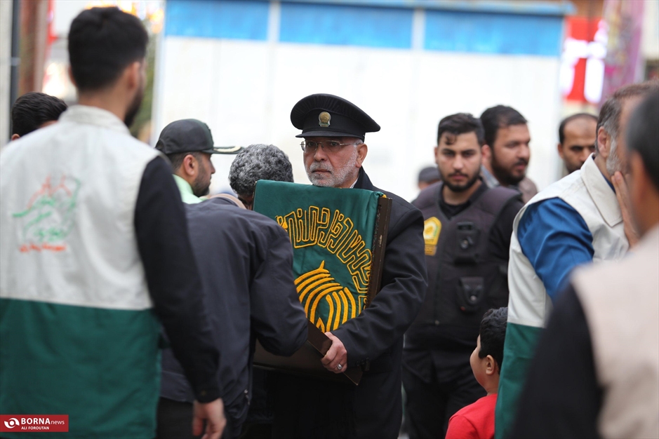 مراسم عزاداری شهادت رئیس جمهور و هیات همراه در ساری