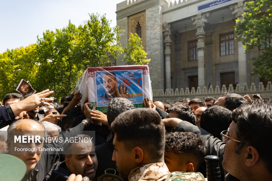 مراسم تشییع پیکر حسین امیرعبداللهیان وزیر امور خارجه شهید