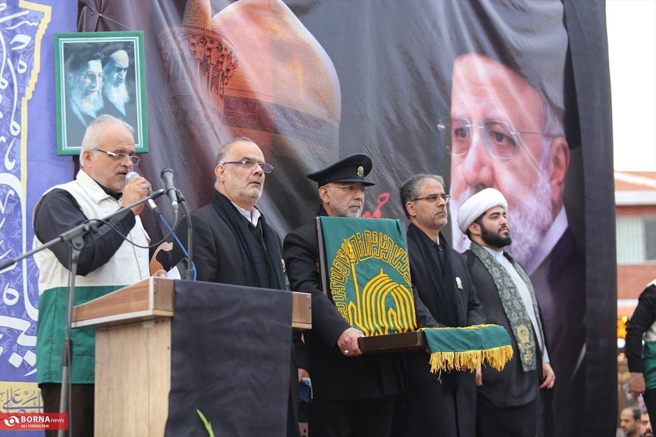 مراسم عزاداری شهادت رئیس جمهور و هیات همراه در ساری