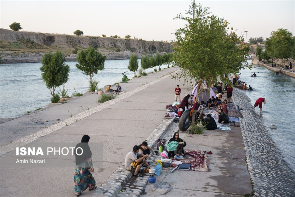 شنا در علی کله دزفول - استان خوزستان