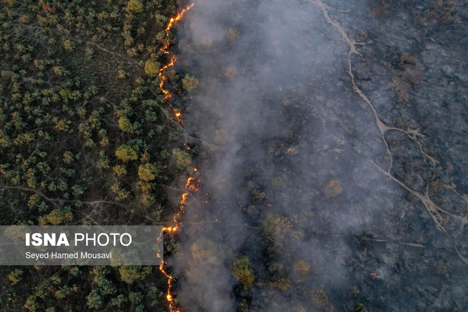 آتش سوزی پارک ملی کرخه در استان خوزستان