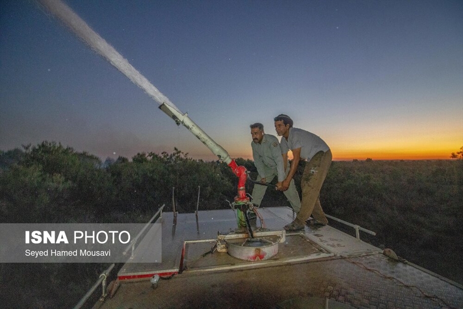 آتش سوزی پارک ملی کرخه در استان خوزستان