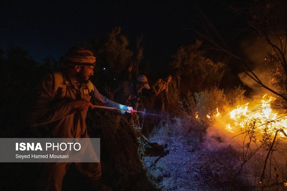 آتش سوزی پارک ملی کرخه در استان خوزستان