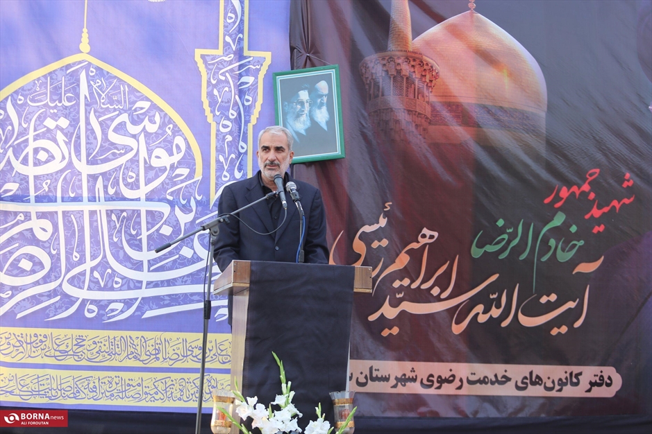 مراسم عزاداری شهادت رئیس جمهور و هیات همراه در ساری