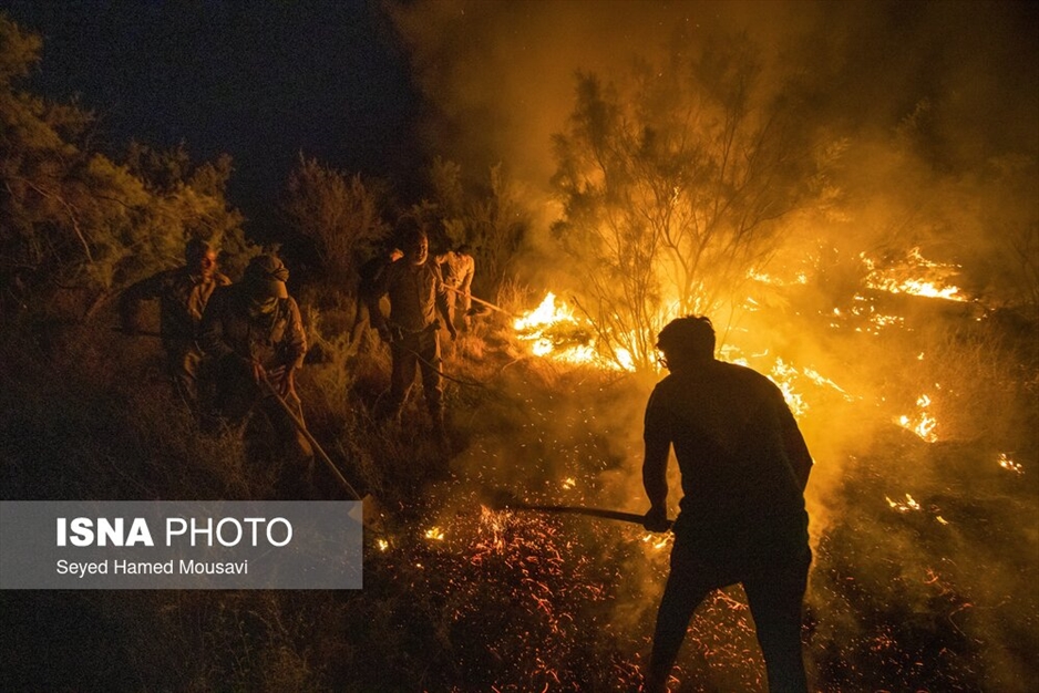 آتش سوزی پارک ملی کرخه در استان خوزستان