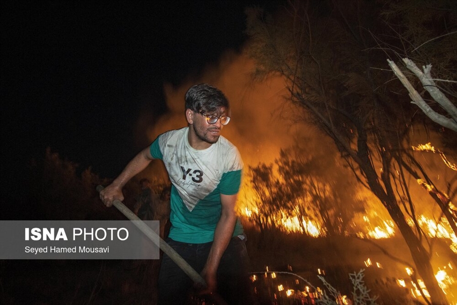 آتش سوزی پارک ملی کرخه در استان خوزستان