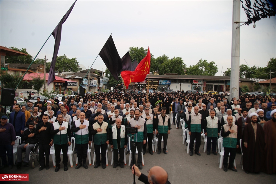 مراسم عزاداری شهادت رئیس جمهور و هیات همراه در ساری